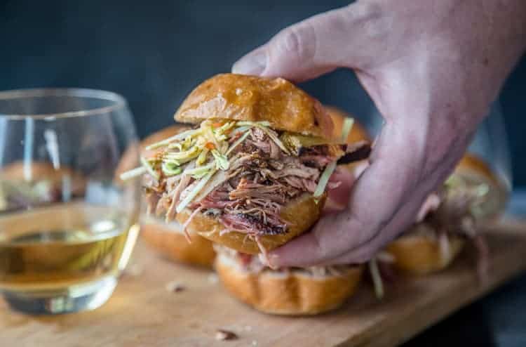 Pulled Pork Slider closeup