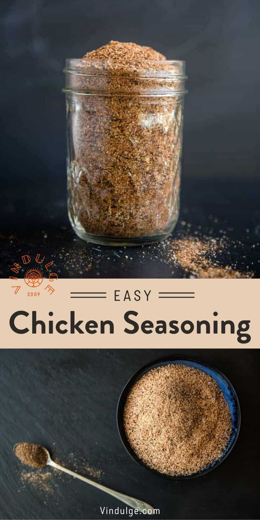 Easy Chicken Seasoning Recipe Sugar Free & Gluten Free Vindulge