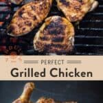 Perfect grilled chicken pin