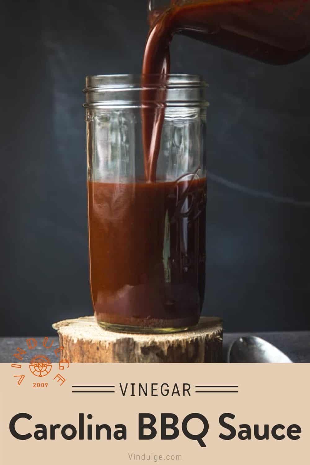 Vinegar Based BBQ Sauce Recipe (Carolina Style) Vindulge