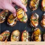 Grilled Peach Crostini pin