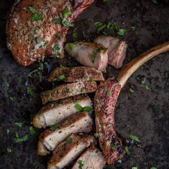 Tomahawk Pork Chops - Reverse Seared - Vindulge