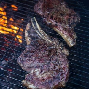 Grilled and Seared steak using the rever sear method