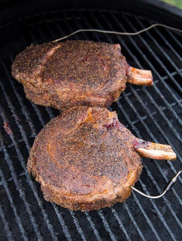 Cowboy Ribeye Steaks with Coffee Ancho Dry Rub Vindulge