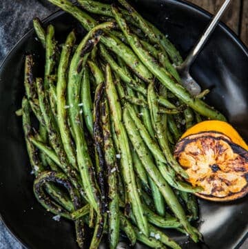 Grilled Green Bean with Lemon
