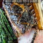 Grilled Rack of Pork with Apricot herb glaze pin