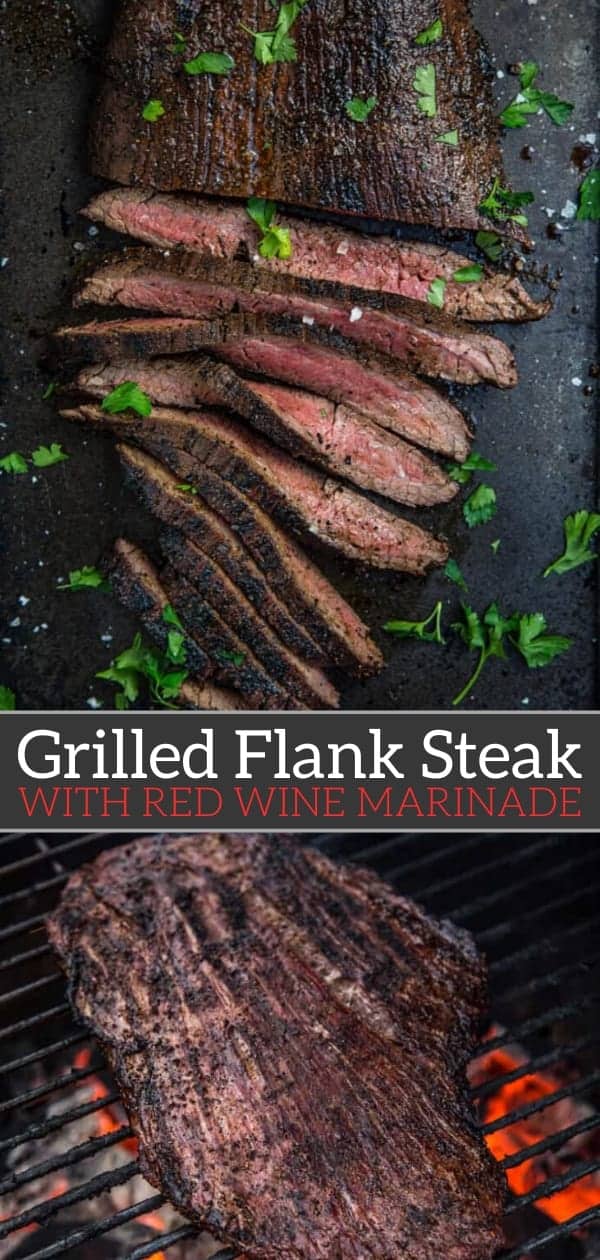Grilled Flank Steak with Red Wine Marinade Vindulge