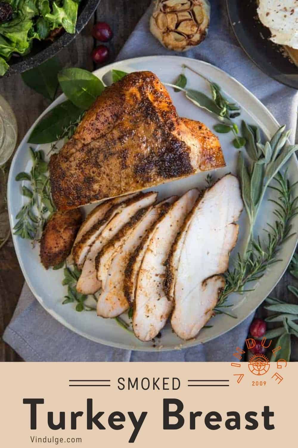 Smoked Turkey Breast Recipe with Maple Glaze - Vindulge