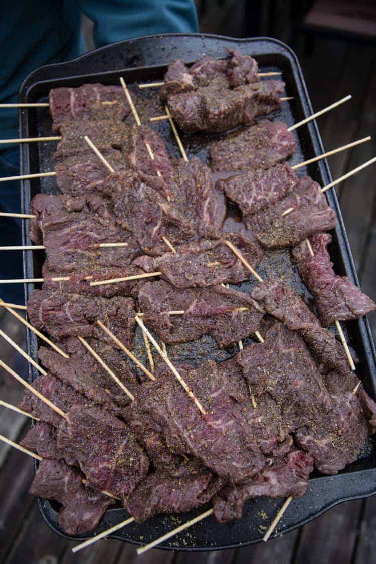 Grilled Beef Skewers Recipe - Kitchen Swagger