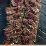 Cranberry Grilled Beef Skewers