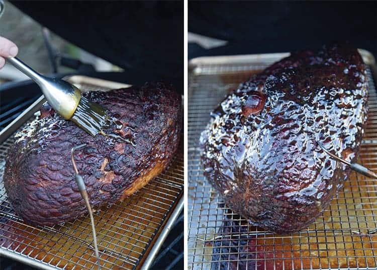 grilling a precooked ham