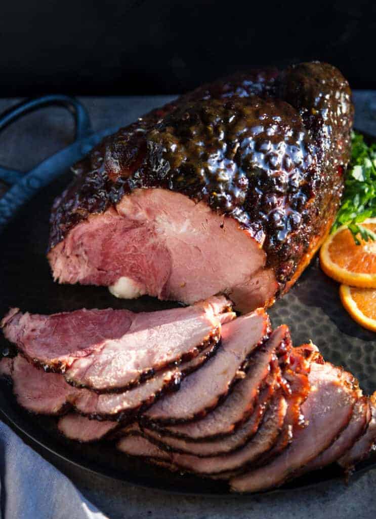 Smoked Ham with Brown Sugar and Honey Glaze
