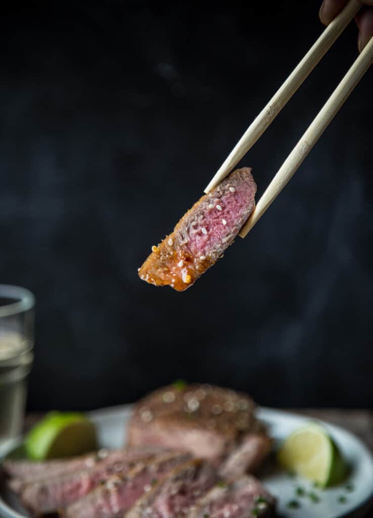 Ahi Tuna served with a Soy Dipping Sauce