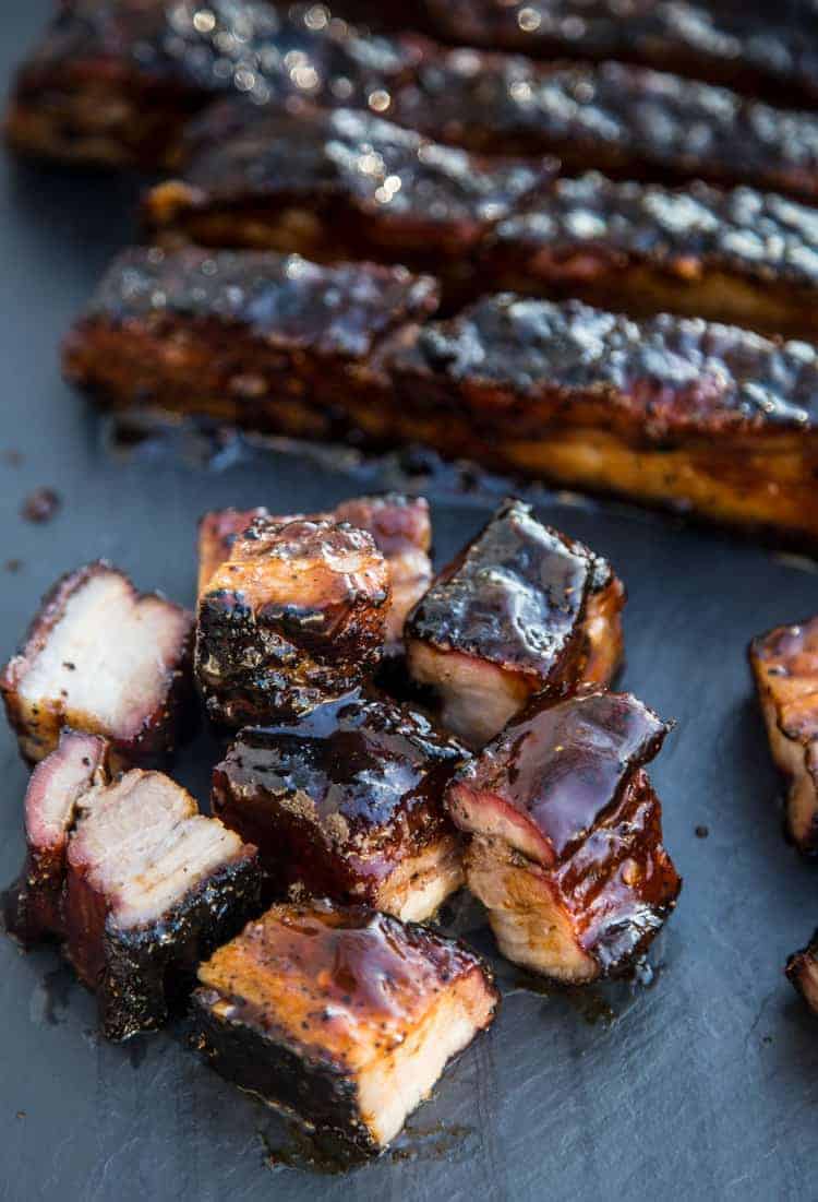 Crispy Pork Belly that was smoked and grilled