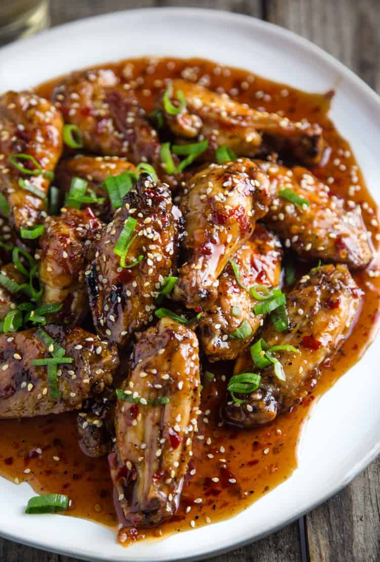 Smoked Wings with a Thai Chili Sauce