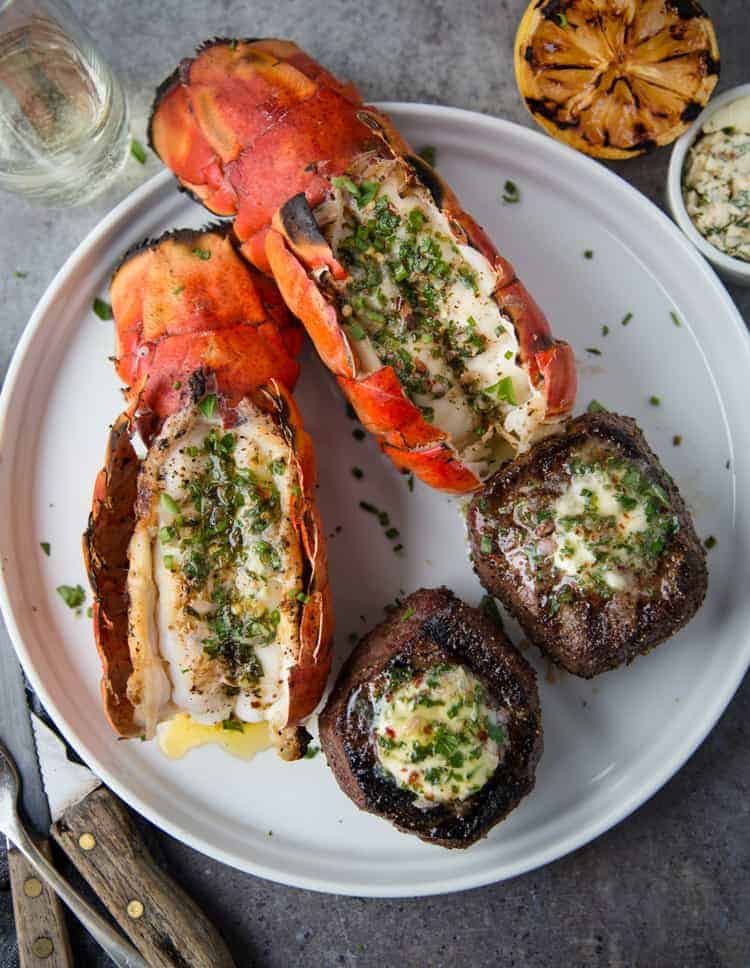 Surf and Turf on the Grill with Herb Compound Butter – Project Isabella