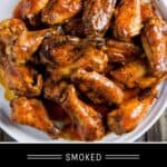 Smoked Buffalo Chicken Wings pin