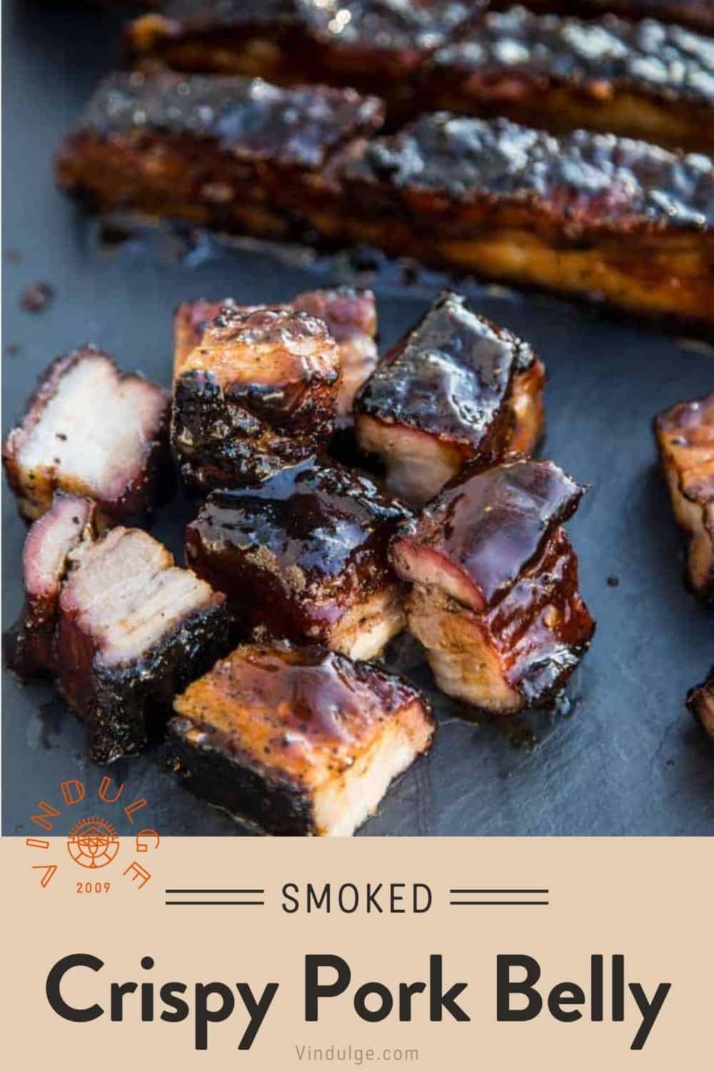 Crispy Pork Belly that was smoked and grilled