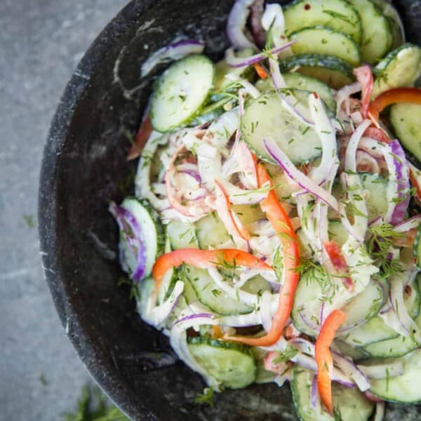 Creamy Cucumber Salad