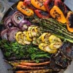 Grilled Vegetables on a platter