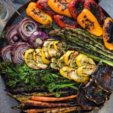 Grilled Vegetables on a platter