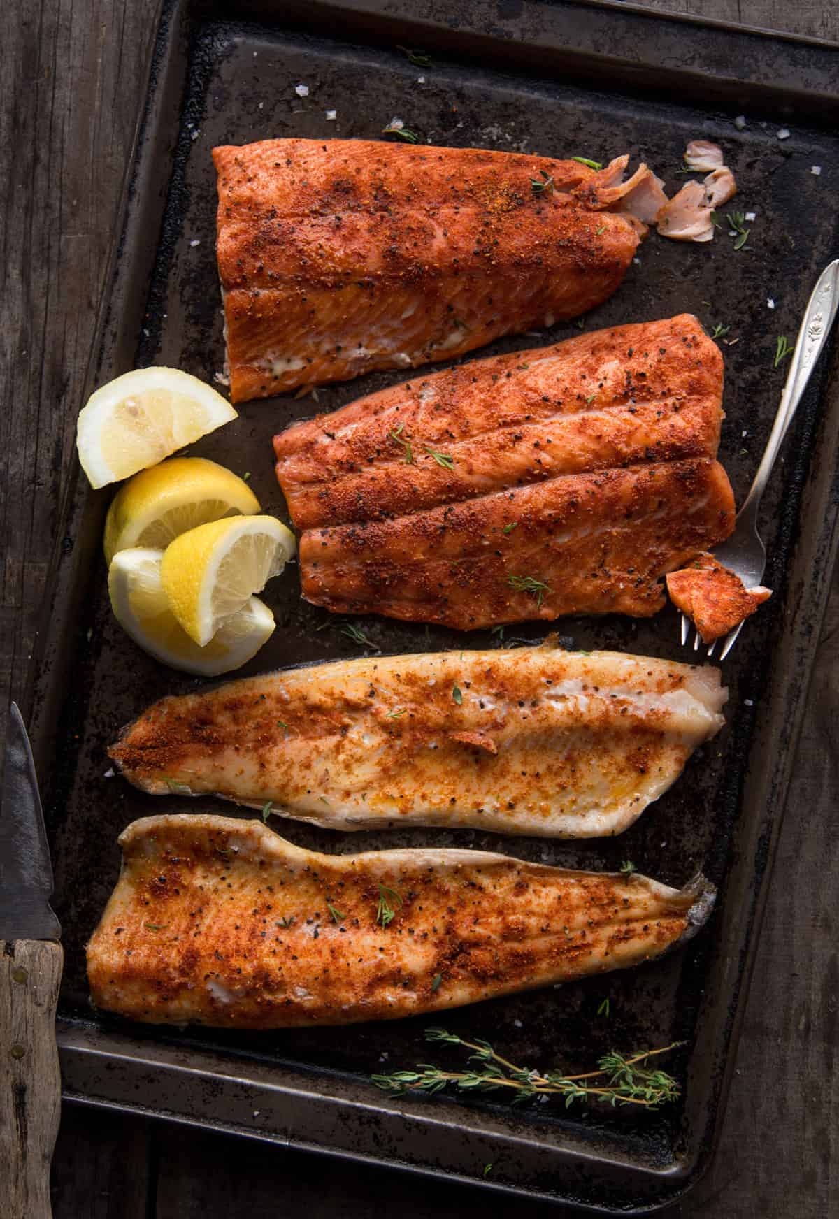 Smoked Trout with Seafood Seasoning