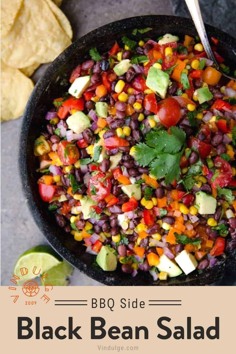 Black Bean Salad Perfect BBQ Side Dish Vindulge