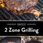 2 zone grilling Pinterest Pin