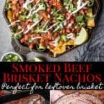 Beef Brisket Nachos pin image