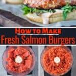 Grilled Salmon Burgers pin image