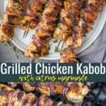 Grilled Chicken Kabob with citrus marinade
