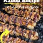 Grilled Chicken Kabob with citrus marinade