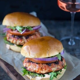 Grilled Salmon Burgers