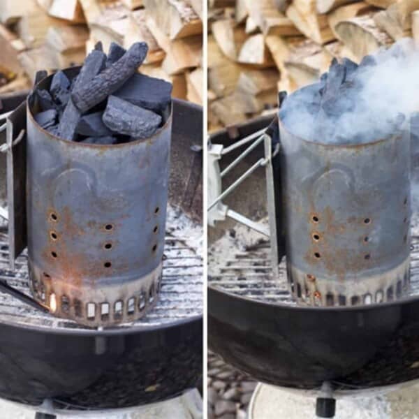 How to use a charcoal chimney