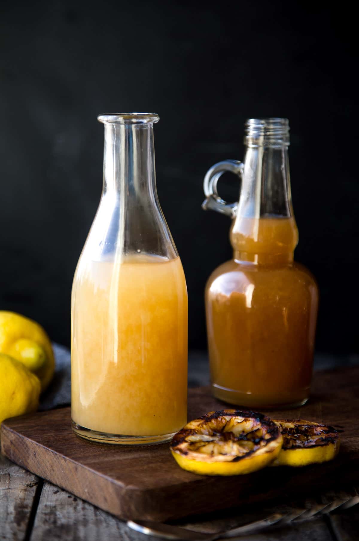 Bourbon Cocktail Recipe with Grilled Lemon Simple Syrup Vindulge