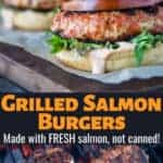 Salmon Burger Pin Image