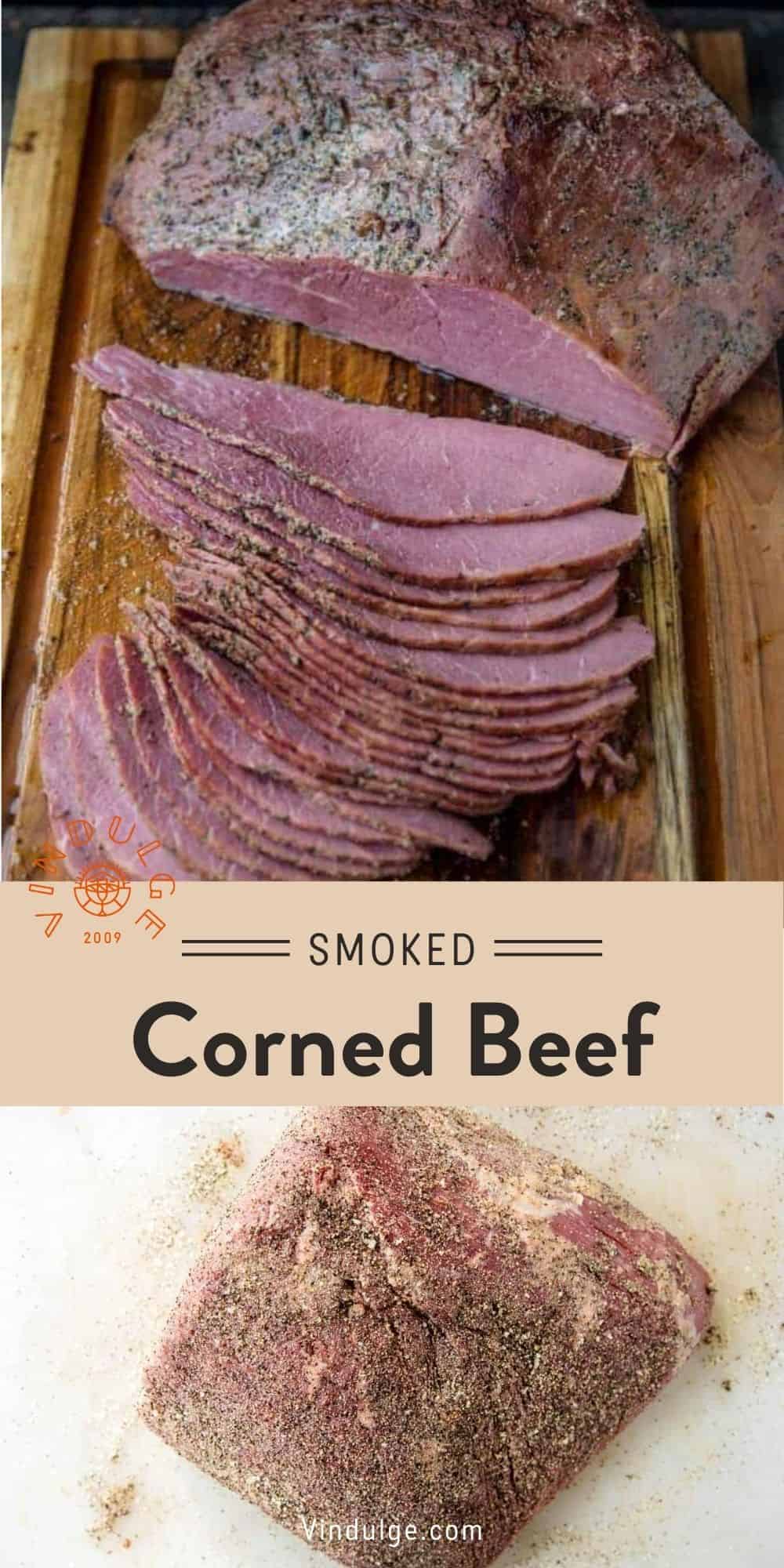 Smoked Corned Beef Pinterest Pin