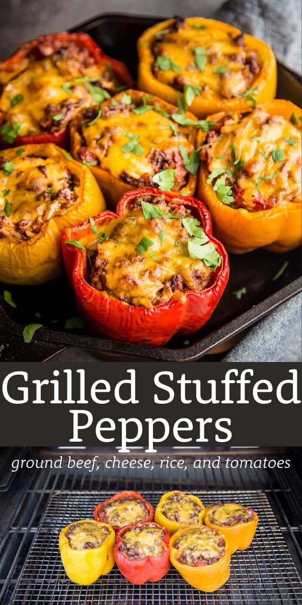 stuffed peppers on the grill