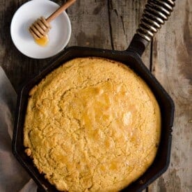 Skillet Cornbread Cooked on the Grill