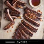 Smoked Spicy Vinegar Spare Ribs Pin