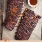 Smoked Spicy Vinegar Spare Ribs Pin