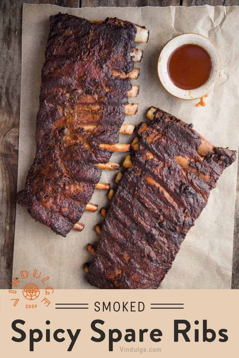 Smoked Spare Ribs With Spicy Vinegar Mop Vindulge