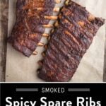 Smoked Spicy Vinegar Spare Ribs Pin