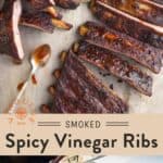 Smoked Spicy Vinegar Spare Ribs Pin