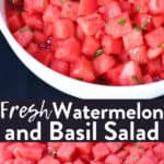 Watermelon and Basil Side Salad