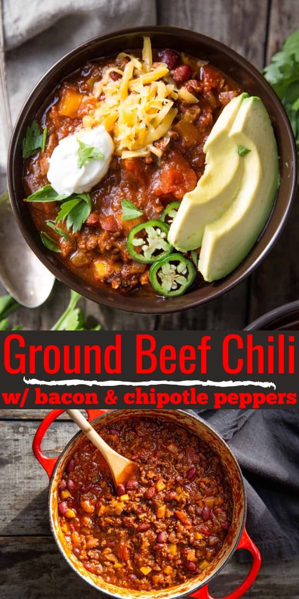 Ground Beef Chili Recipe with Chipotle Peppers Vindulge