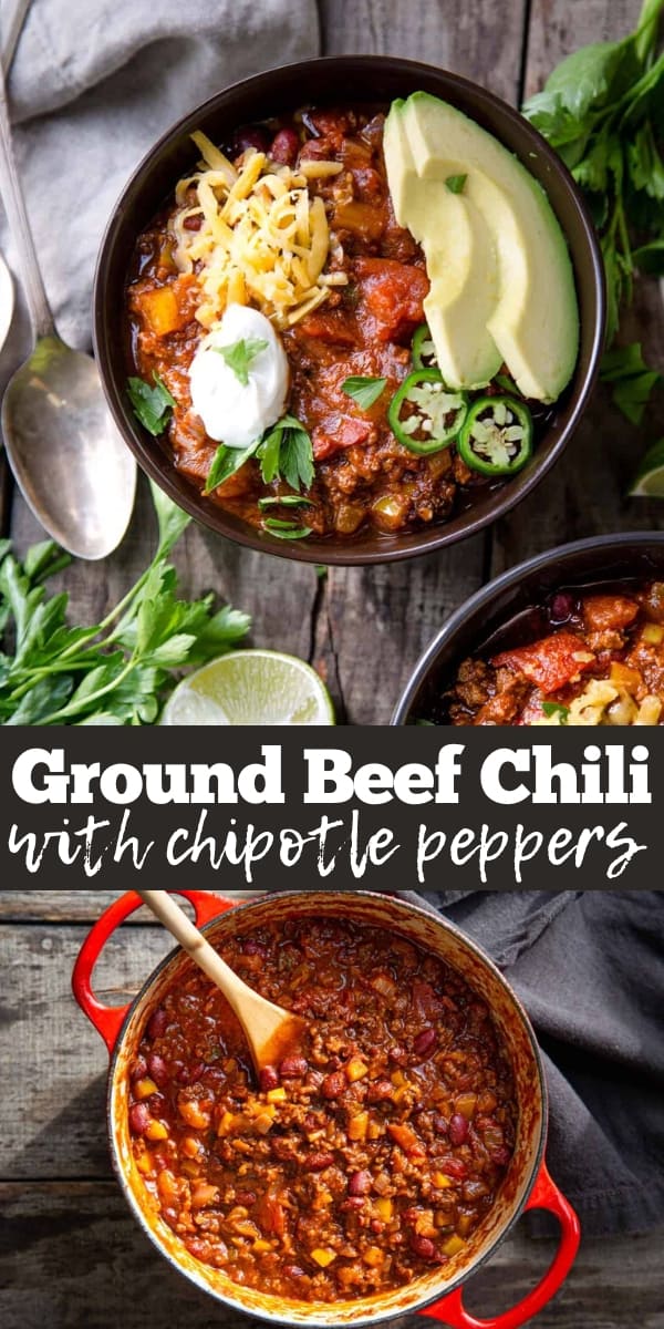 Ground Beef Chili Recipe with Chipotle Peppers Vindulge