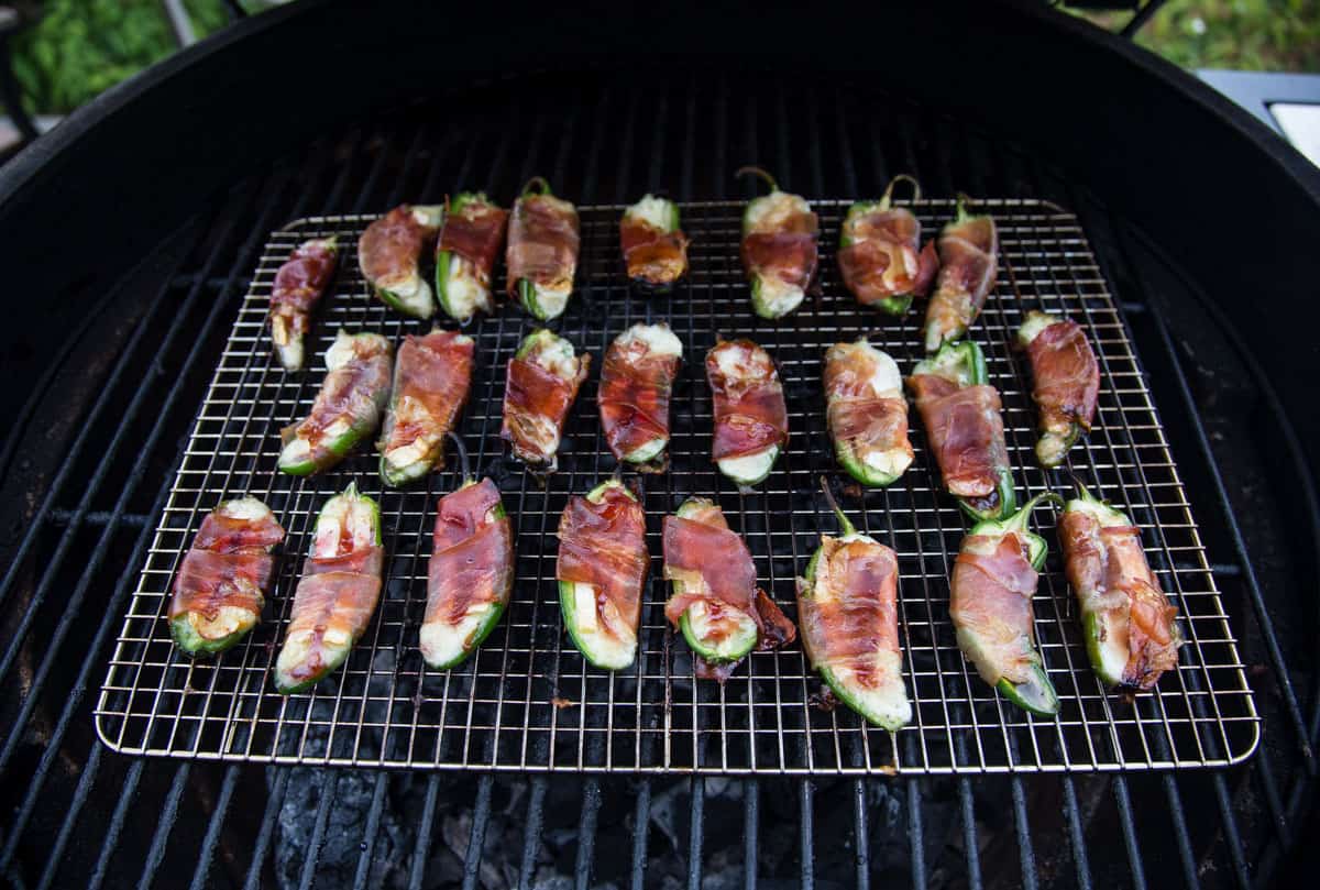 Jalapeño Poppers on the grill