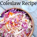 The best mayo free coleslaw