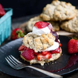 Smoked Strawberry Shortcake